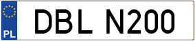 Trailer License Plate